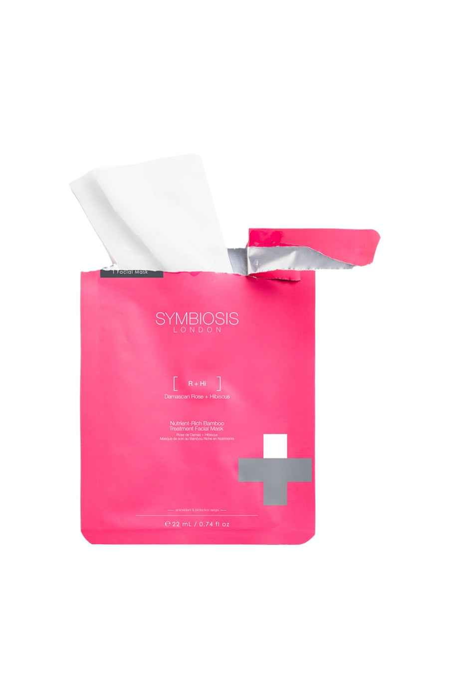 Masques en tissu apaisant - Rose de Damas & hibiscus - 3 unités