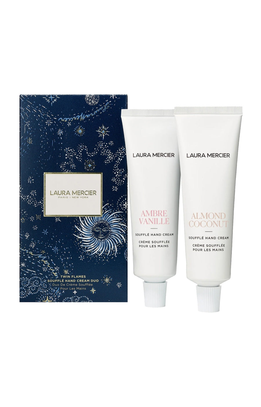 Coffret crèmes mains - Ambre vanille & amande coco - Twin Flames - 2 x 50 ml