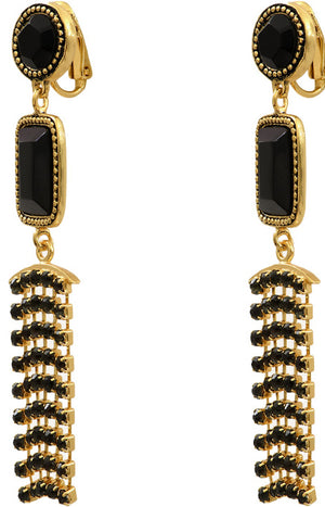 Boucles d'oreilles Sparkling - Métal doré & cristaux