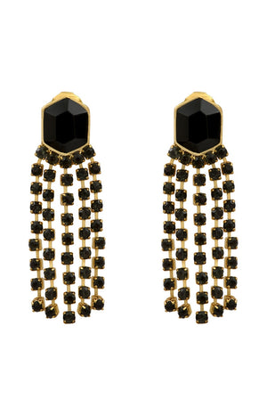Boucles d'oreilles Sparkling - Métal doré & cristaux