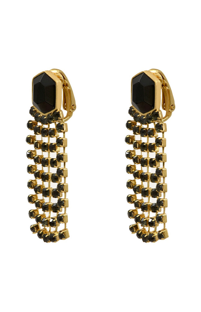 Boucles d'oreilles Sparkling - Métal doré & cristaux