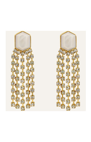 Boucles d'oreilles Sparkling - Métal doré & cristaux