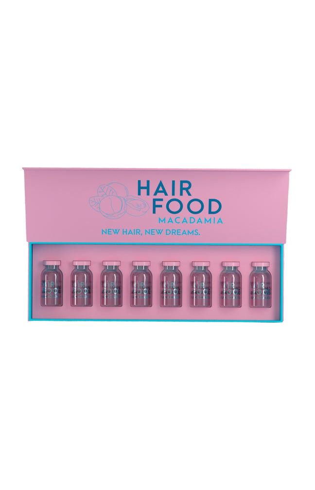 Ampoules vitalité & hydratation - Huile de macadamia & acide hyaluronique - Cheveux abîmés - 8 x 12 ml