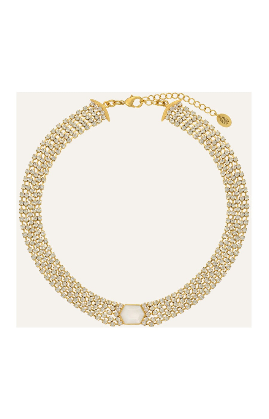 Collier Sparkling - Métal doré & cristaux