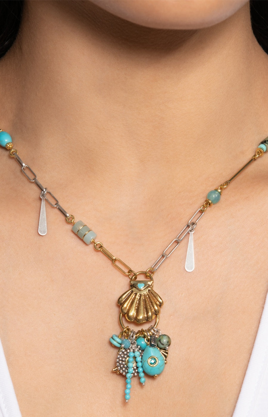 Collier Positano - Alliage & pierres