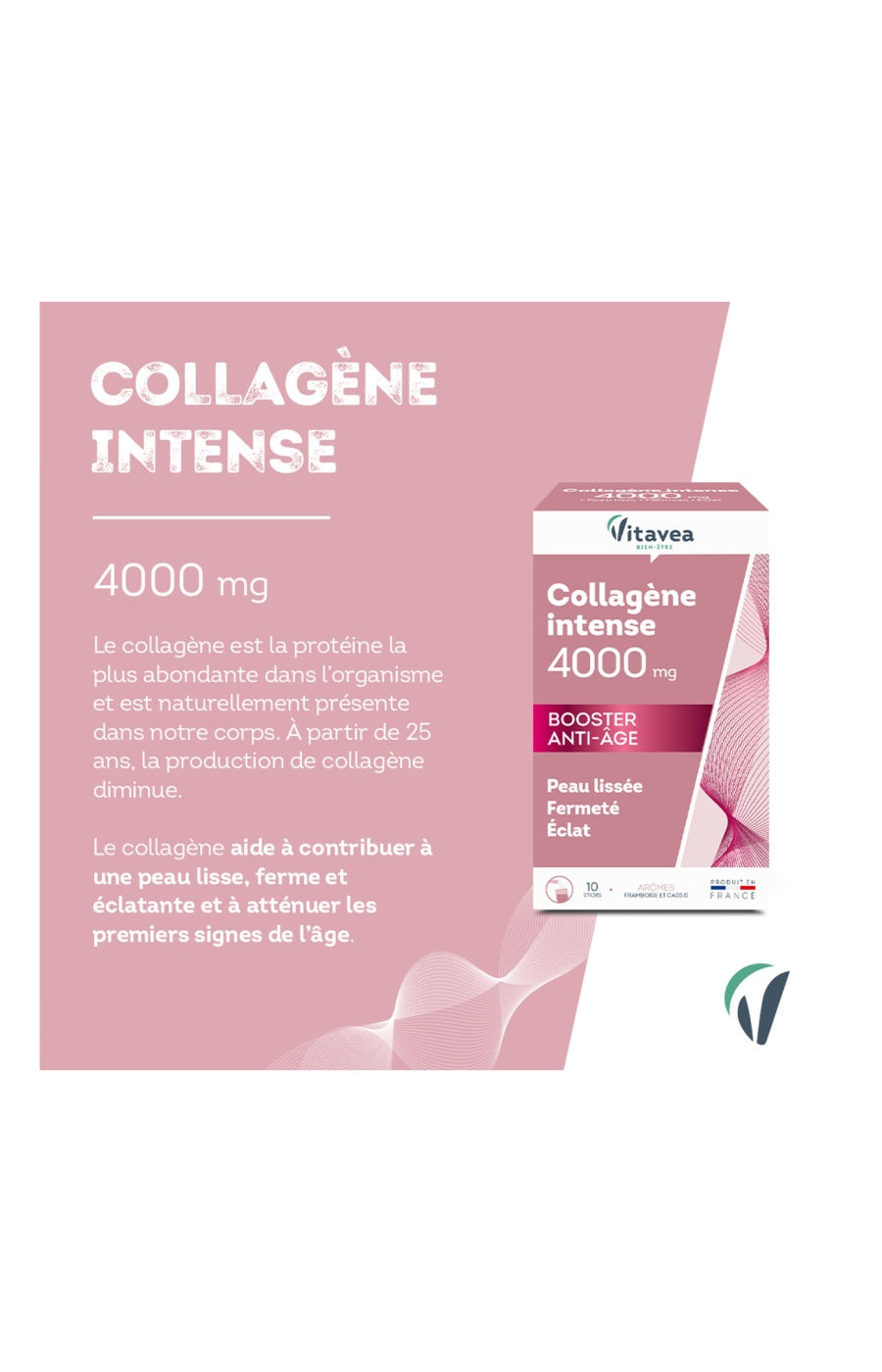 Cure peau lisse - Collagène intense 4000 mg - 10 sticks