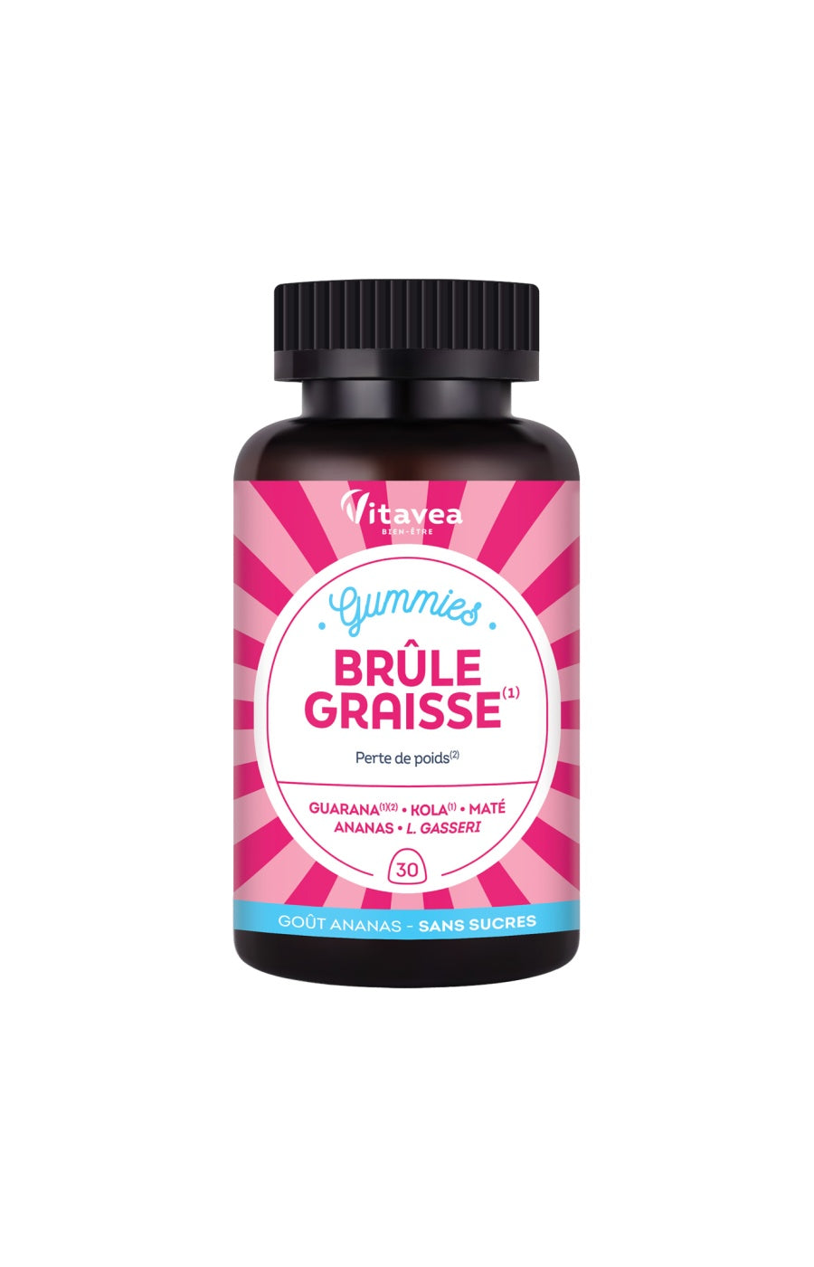 Gummies brûle graisse - Guarana & maté - 3 mois