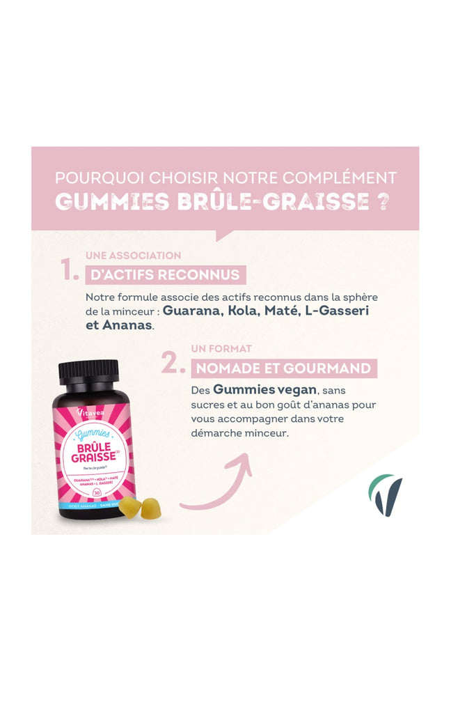 Gummies brûle graisse - Guarana & maté - 1 mois