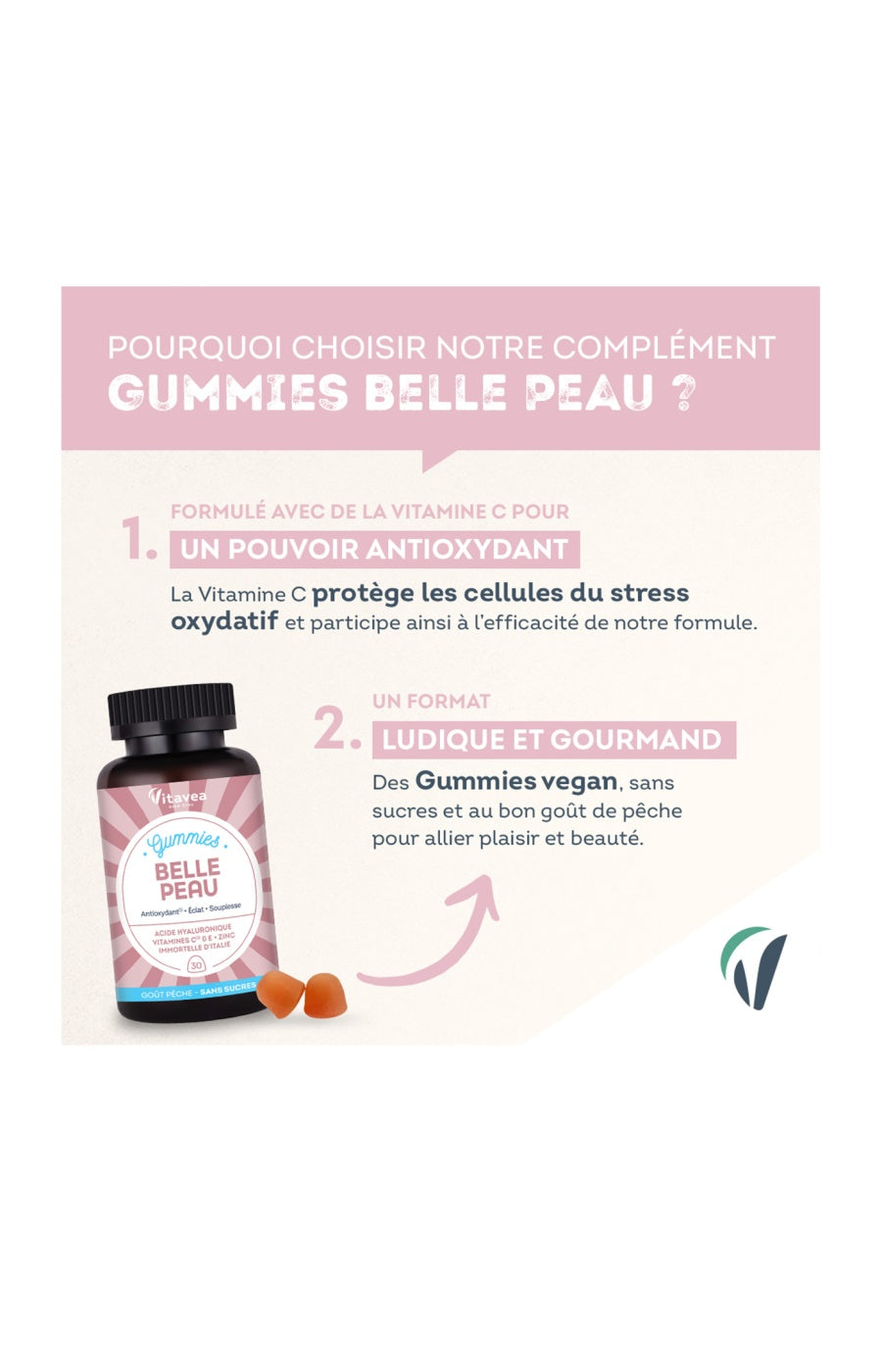 Gummies belle peau - Acide hyaluronique & vitamine C - 1 mois