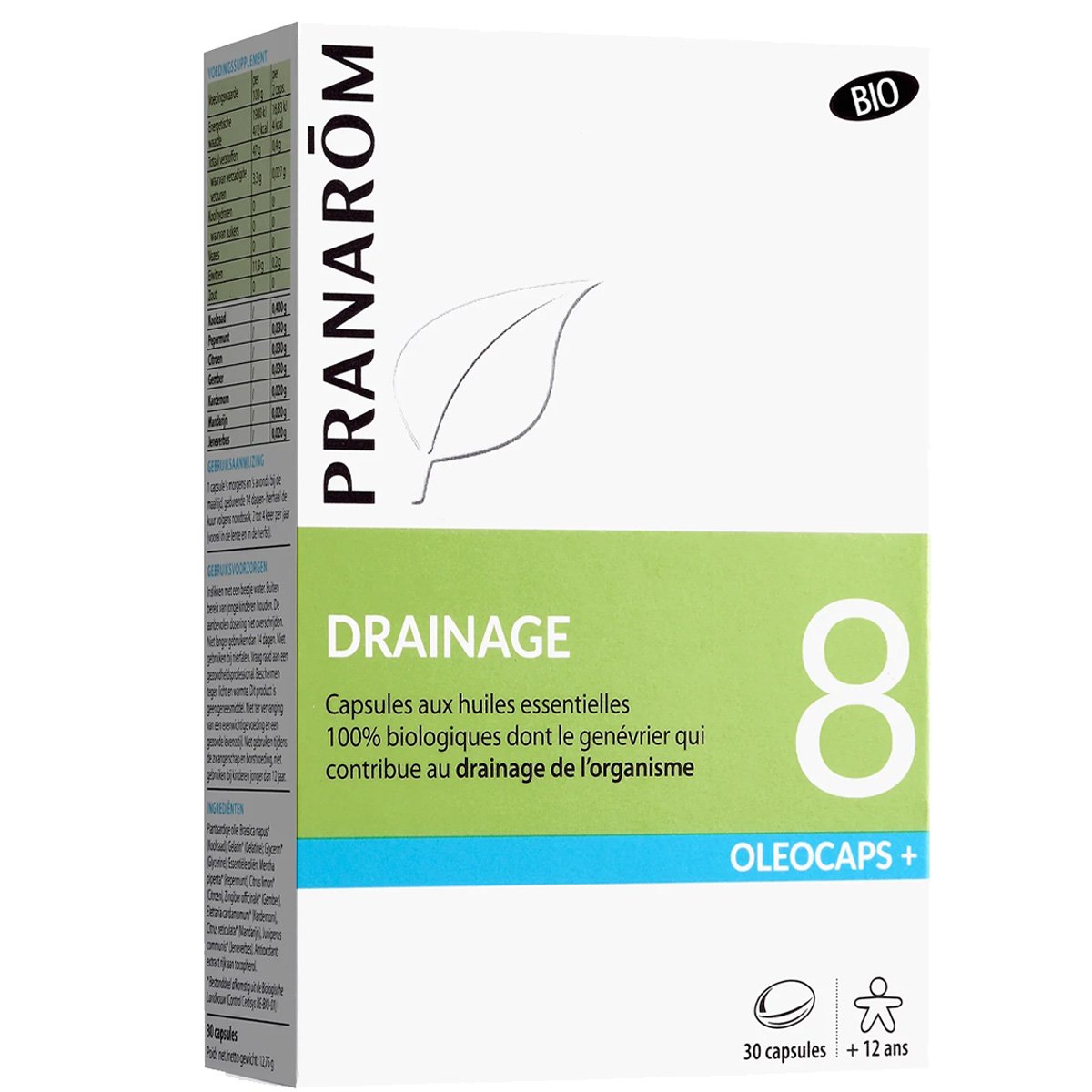 Capsules d'huiles essentielles bio - Drainage - 30 capsules