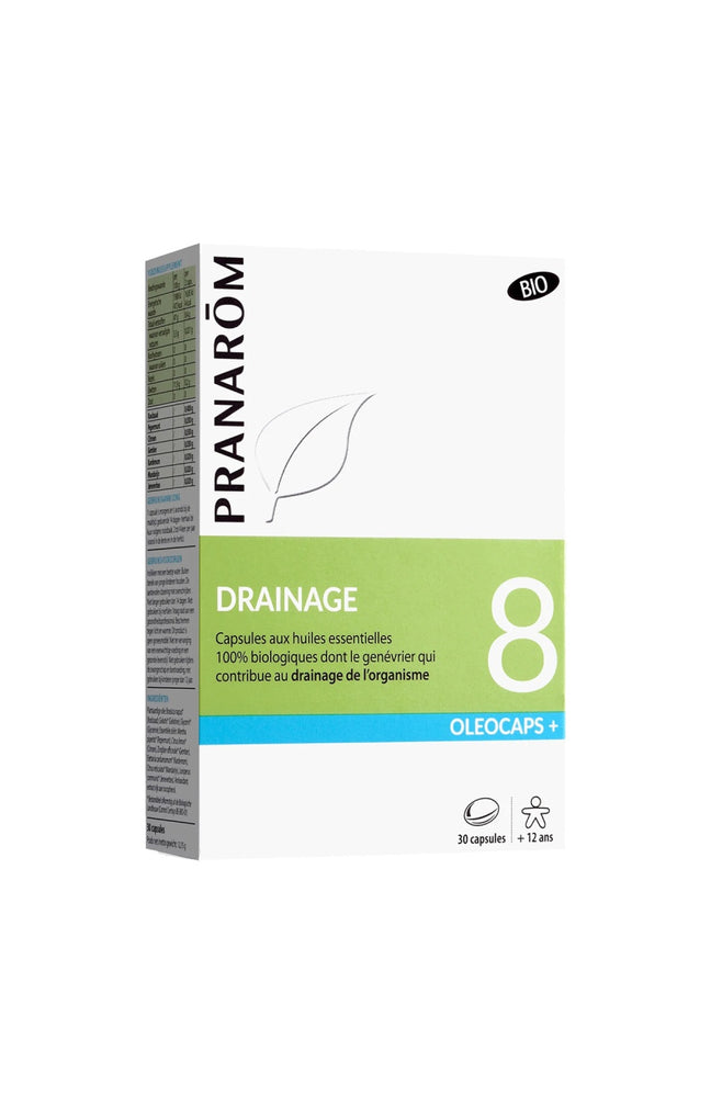 Capsules d'huiles essentielles bio - Drainage - 30 capsules