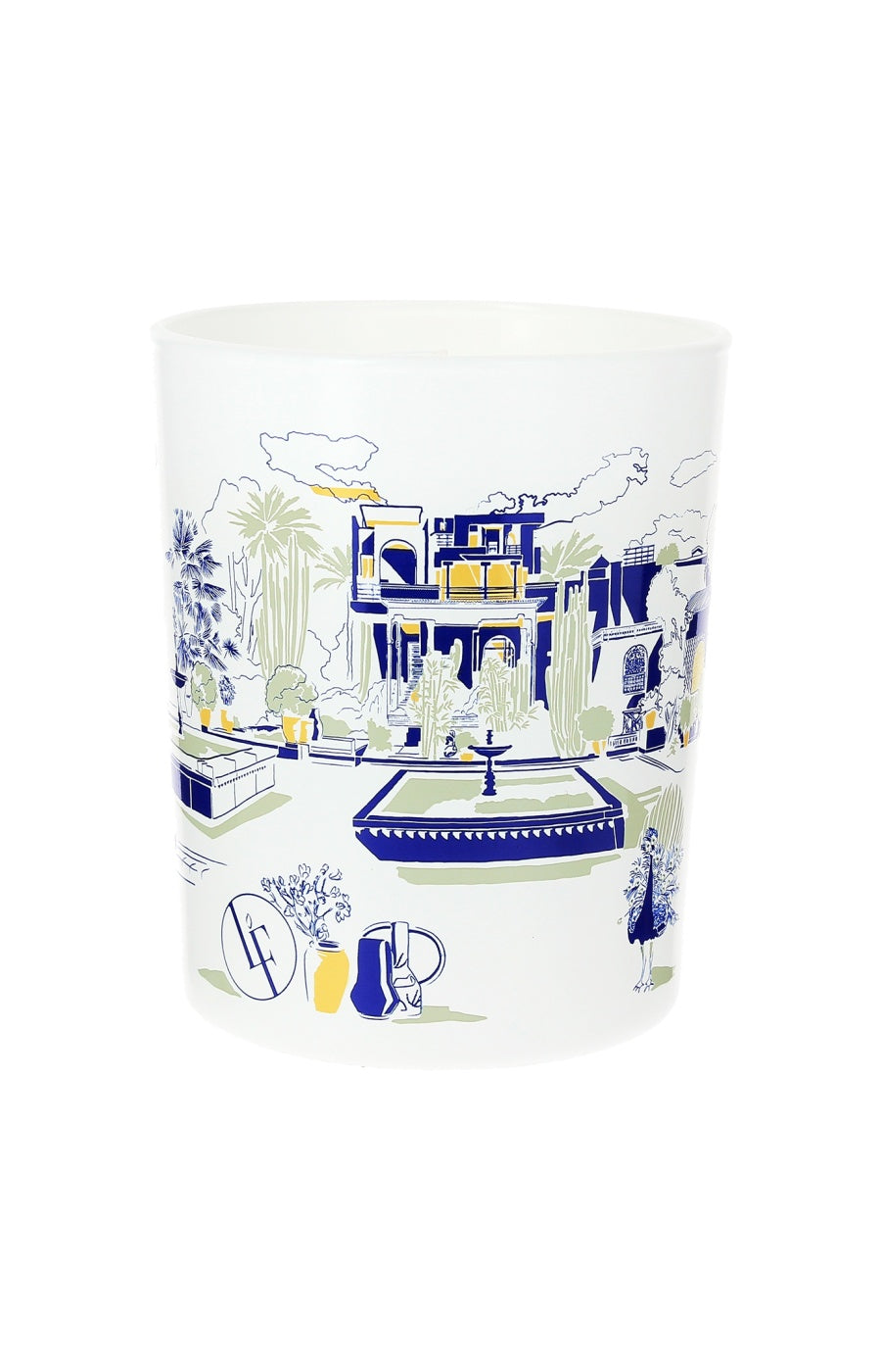 Bougie parfumée - Jardin bleu - Bambou & cactus - 180 g