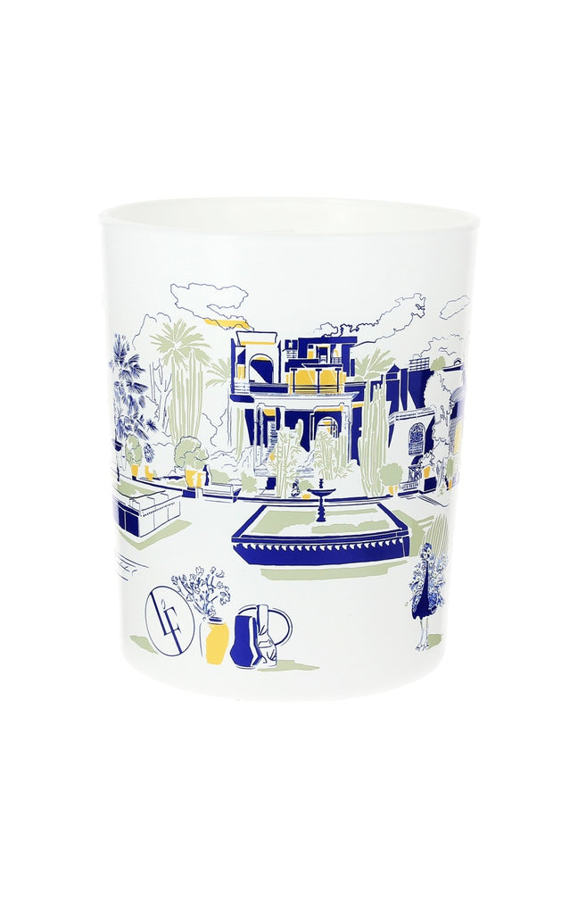 Bougie parfumée - Jardin bleu - Bambou & cactus - 180 g