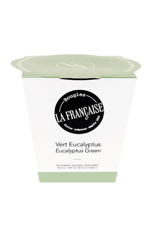 Recharge bougie parfumée - Vert eucalyptus - Aromatique - 200 g