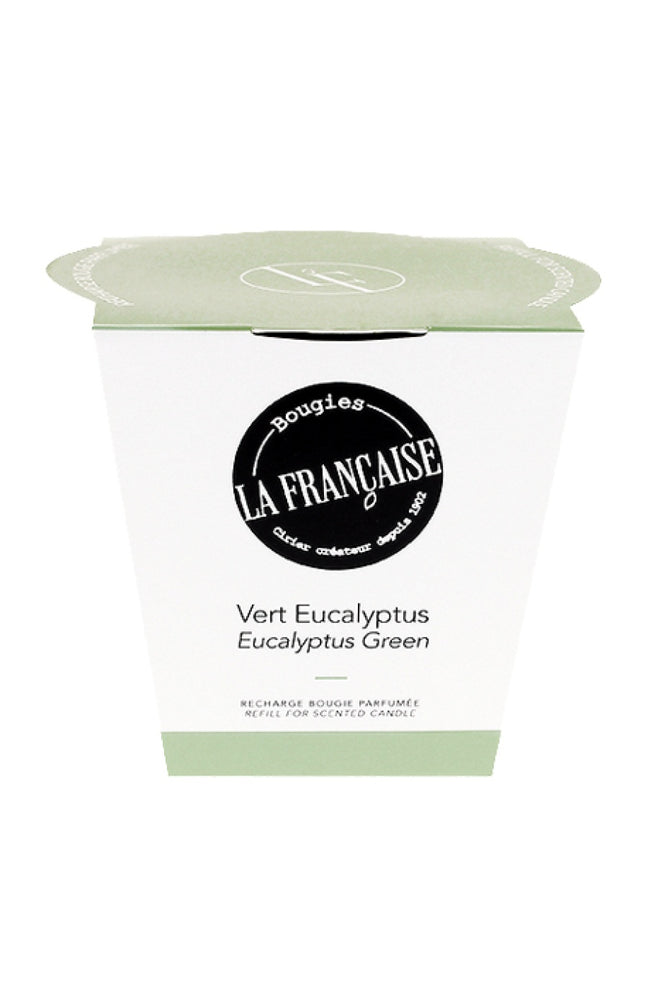Recharge bougie parfumée - Vert eucalyptus - Aromatique - 200 g