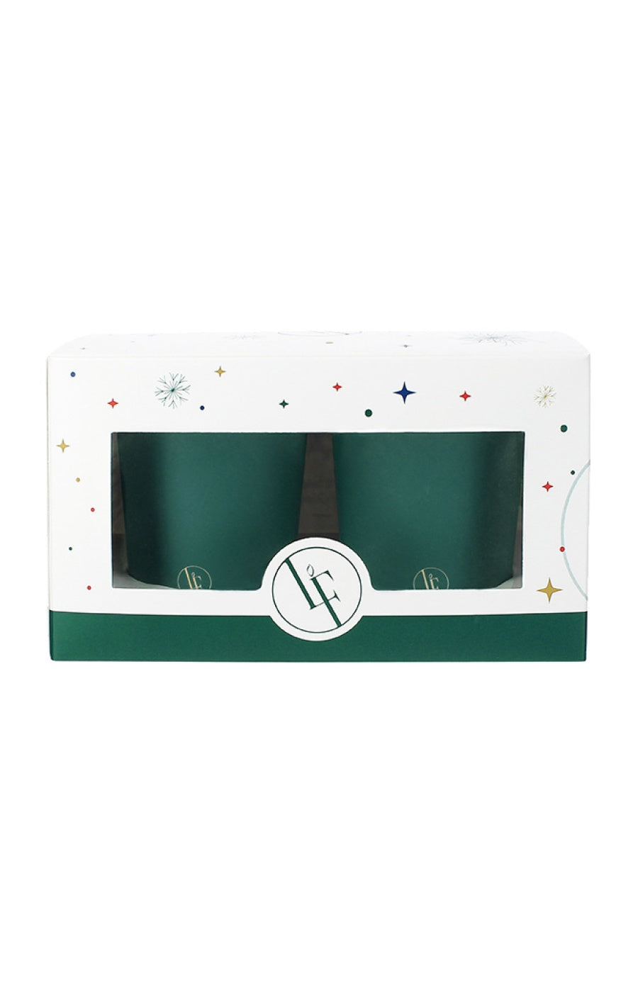 Coffret bougies - Vert sapin -  2 x 70 g