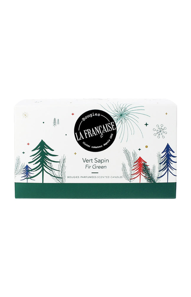 Coffret bougies - Vert sapin -  2 x 70 g