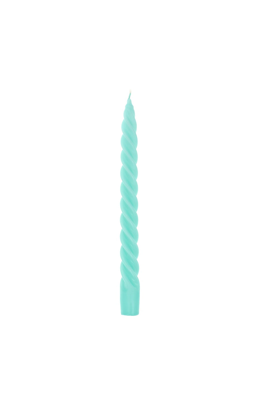 Coffret de 6 bougies torsadées - Vert menthe