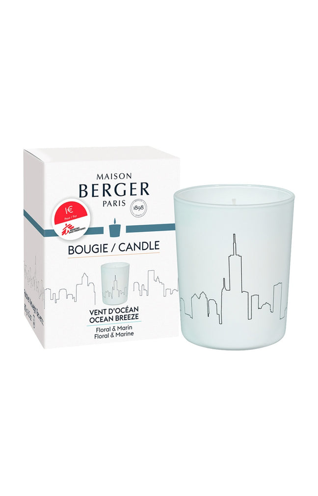 Bougie parfumée - Vent d'Océan - Rose, jasmin & ambre -  180 g