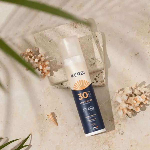 Lait solaire bio SPF 30 - Monoï - Visage & corps - 100 ml