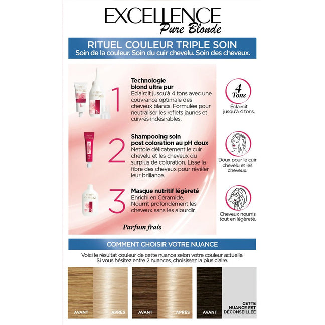 Coloration permanente - Excellence Pure Blonde