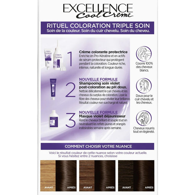 Coloration permanente - Excellence Cool Crème