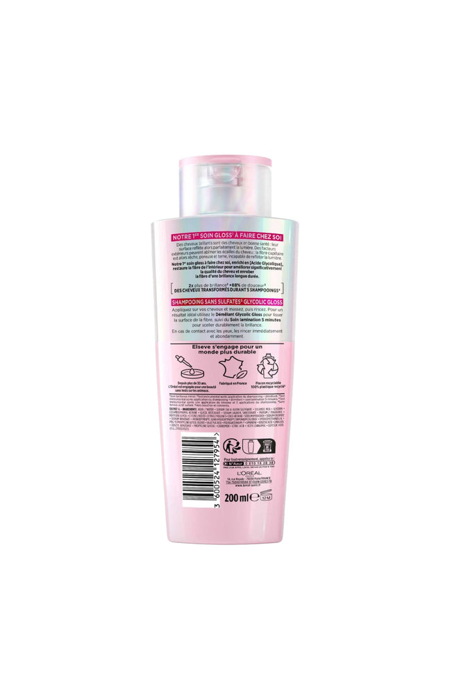 Shampoing - Acide glycolique - Cheveux ternes - 200 ml