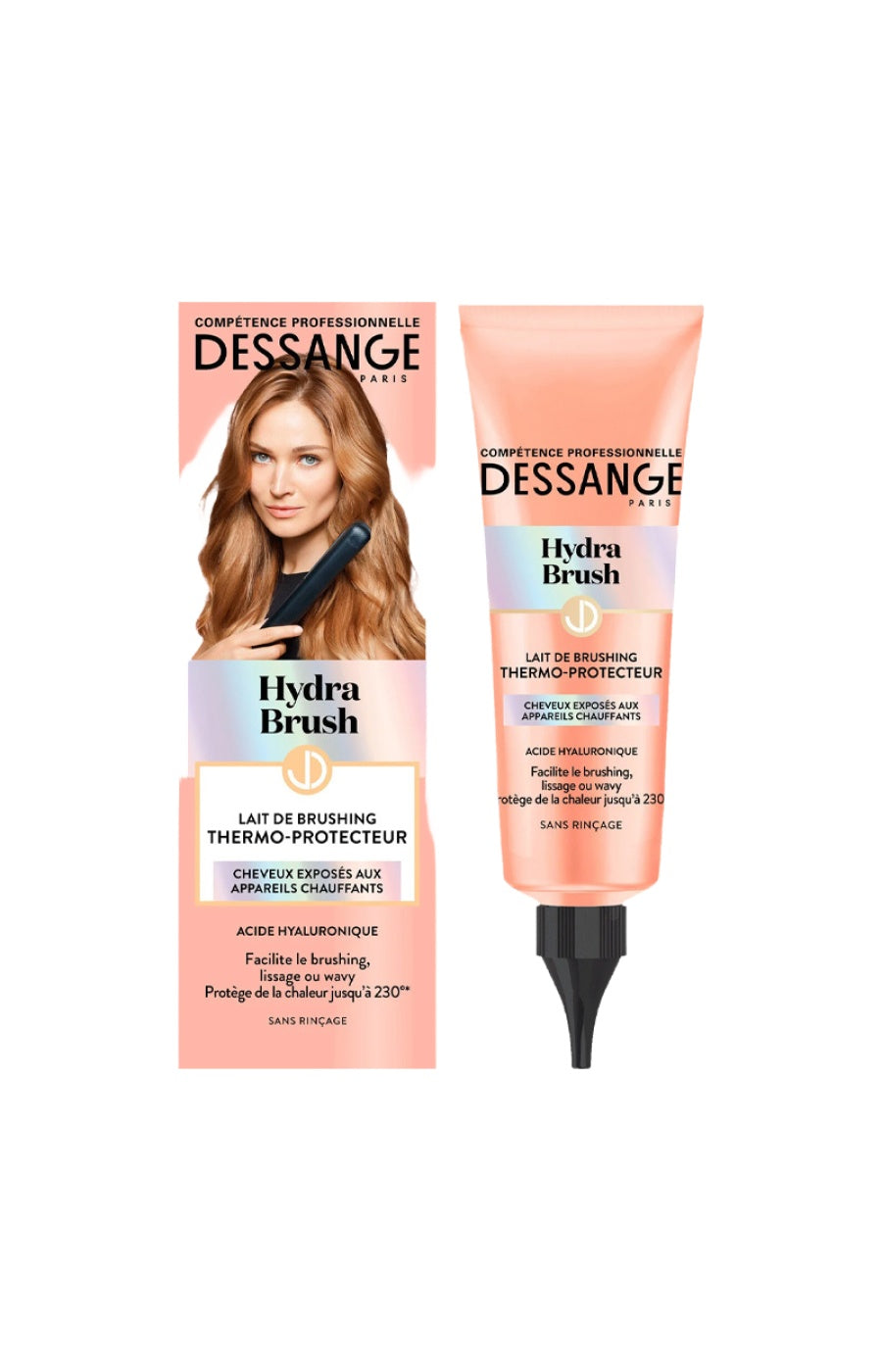 Lait thermo-protecteur - Hydra Brush - Cheveux exposés aux appareils chauffants - 125 ml