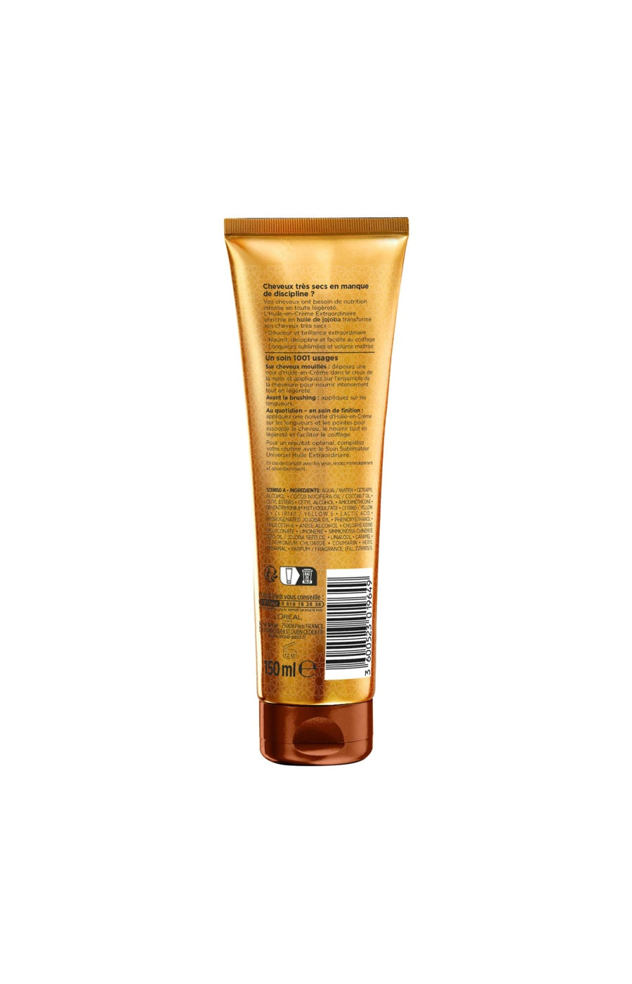 Huile en crème - Huile de jojoba - Cheveux très secs & frisés - 150 ml
