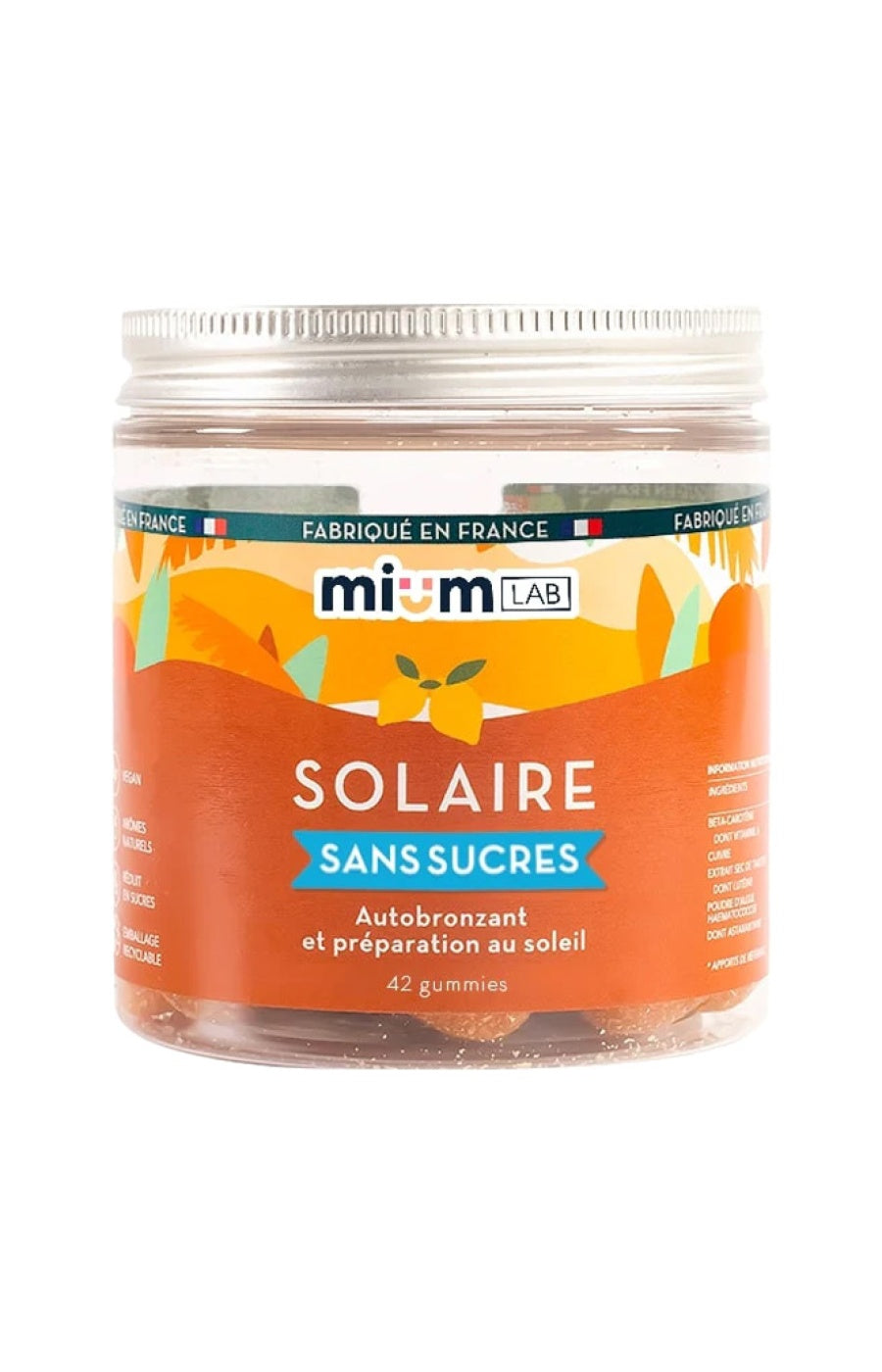 Gummies solaire - Autobronzant & préparation au soleil - Citron - Sans sucres - 21 jours