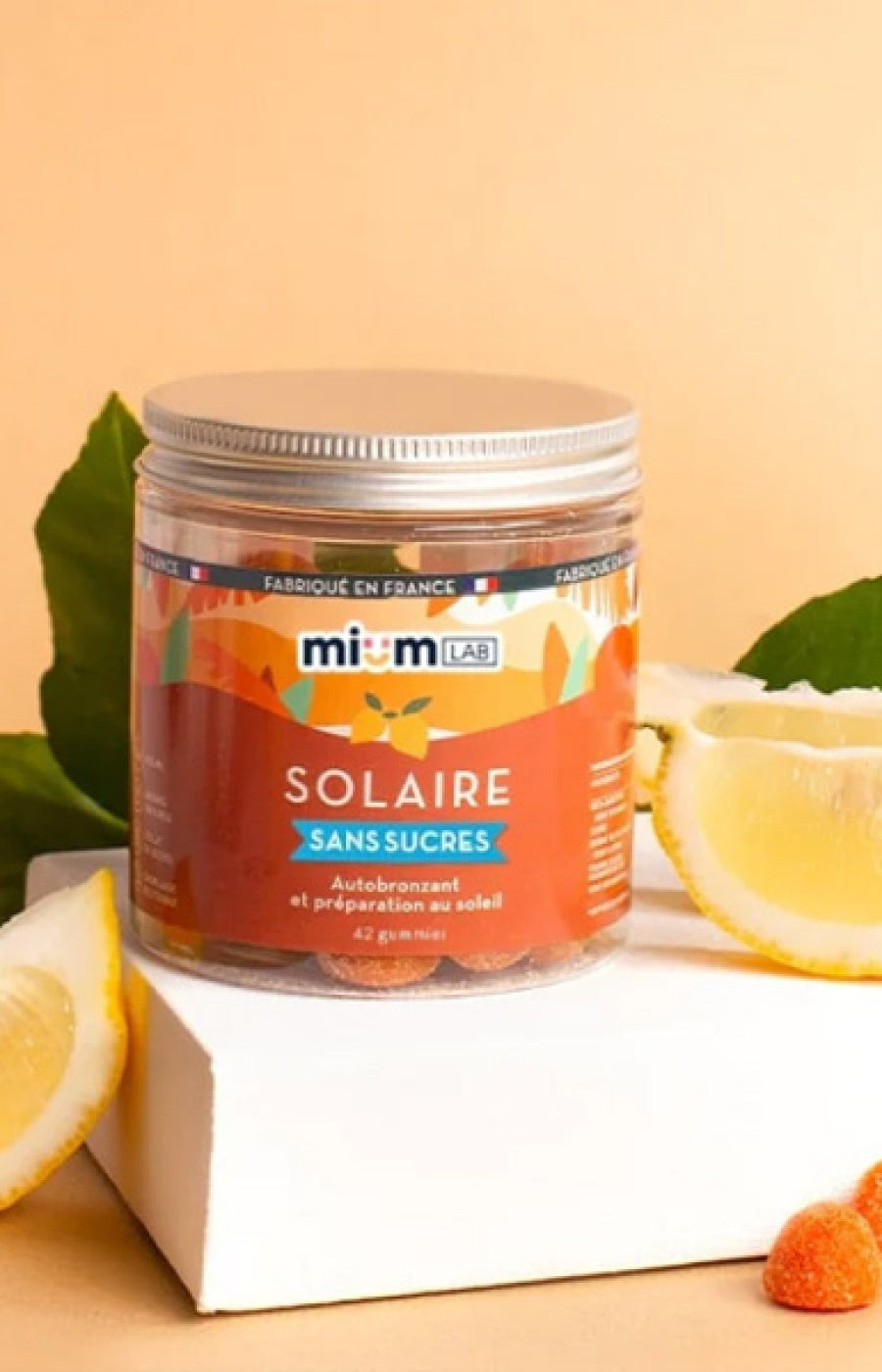 Gummies solaire - Autobronzant & préparation au soleil - Citron - Sans sucres - 21 jours