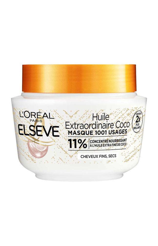 Masque nourrissant - Huile de coco - Cheveux fins & secs - 250 ml