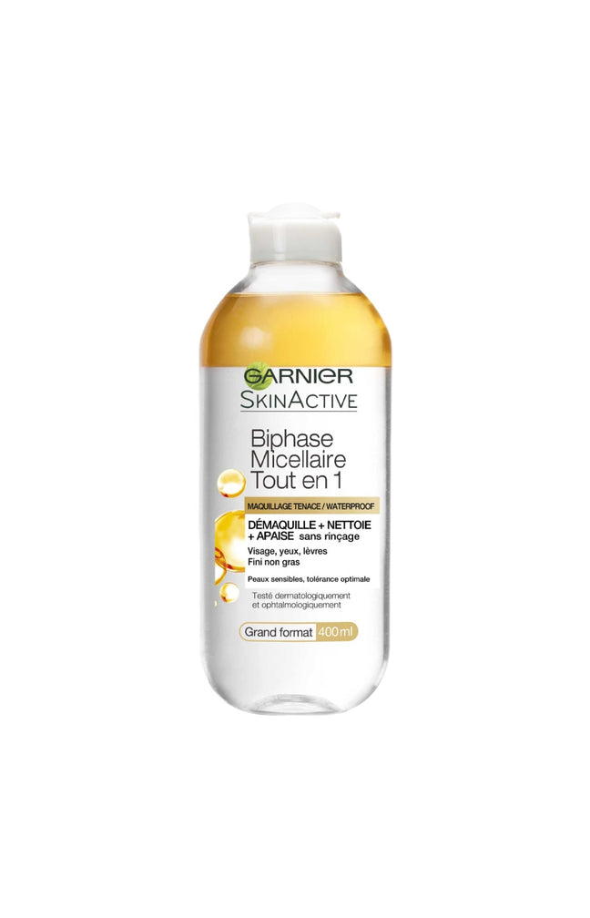 Eau micellaire biphasée - SkinActive - Peaux sensibles