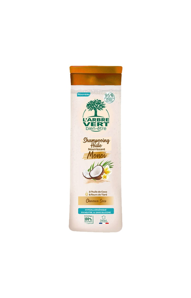 Shampoings nourrissants - Huile de coco, fleurs de tiaré & monoï - Cheveux secs - 6 x 250 ml