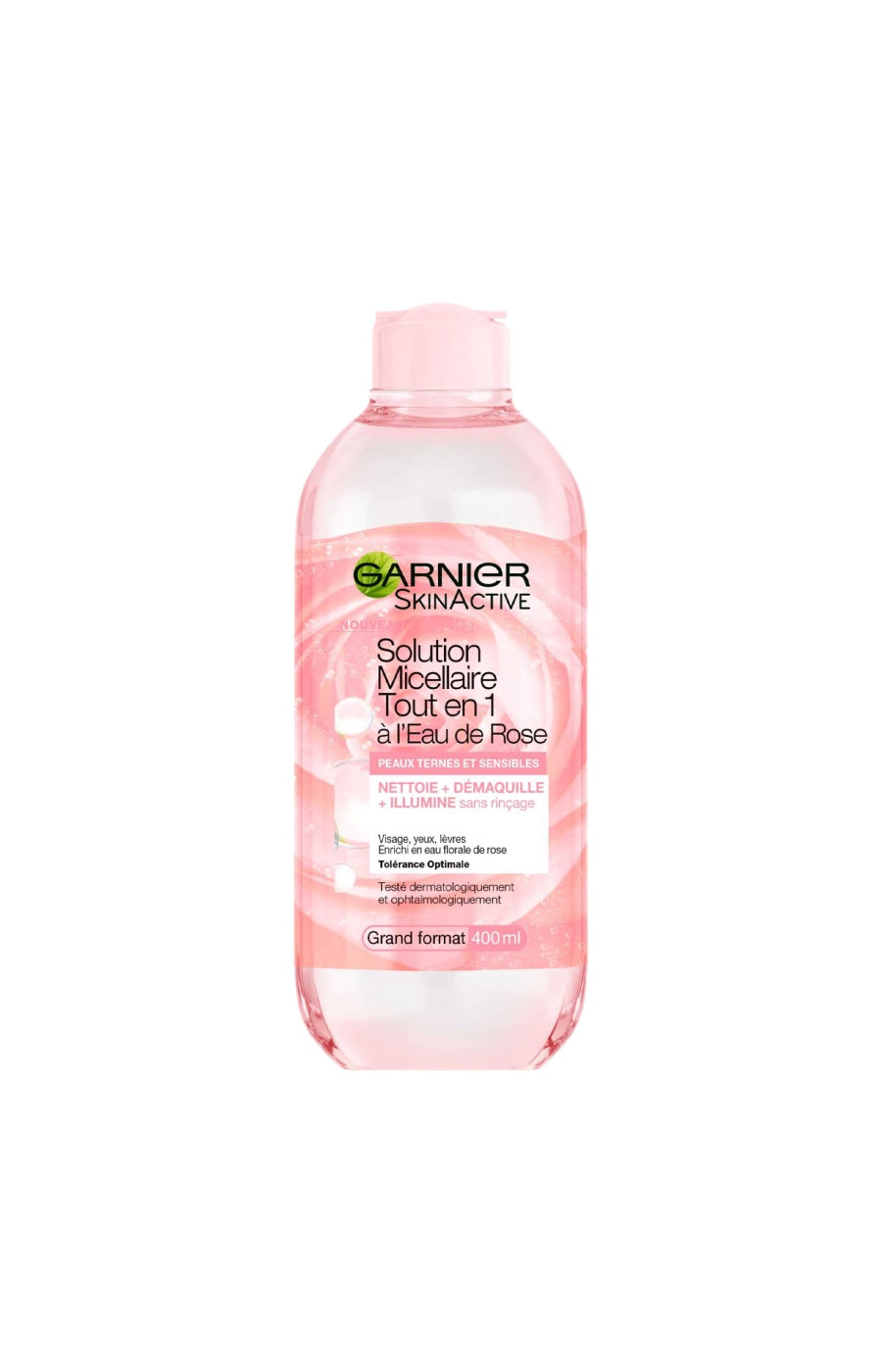 Eau micellaire - SkinActive - Eau de rose - Peaux ternes & sensibles - 400 ml