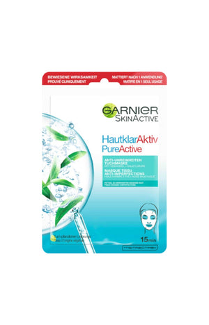 Masque en tissu - PureActive - Acide salicylique - Peaux grasses à imperfections - 1 unité