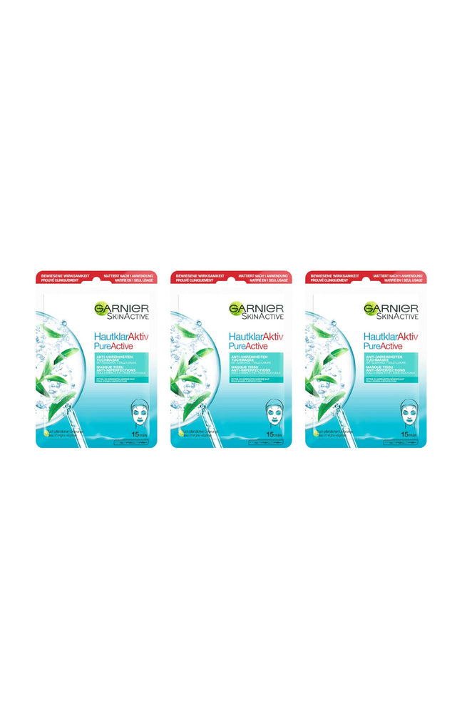 3 masques en tissu - PureActive - Acide salicylique