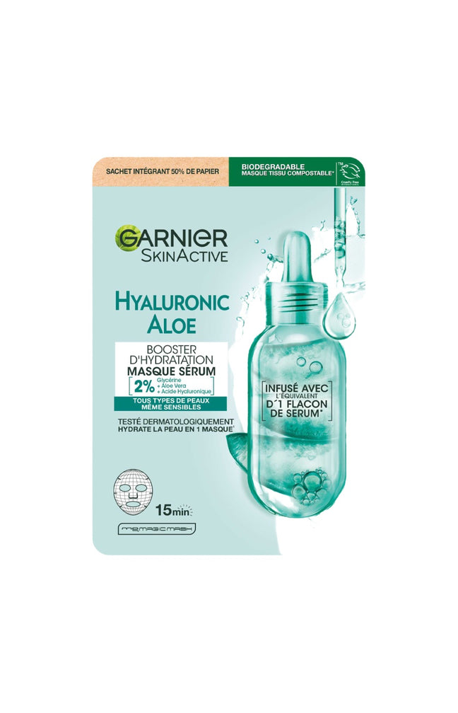 Masque en tissu - SkinActive - Acide hyaluronique - Visage - 1 unité