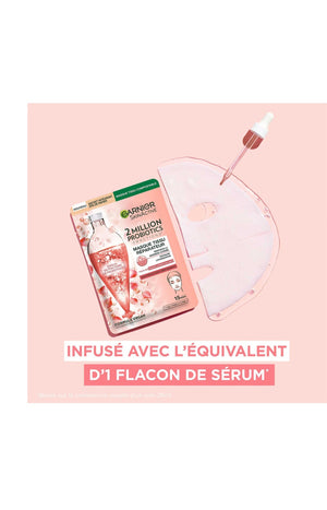 Masque en tissu réparateur - SkinActive - Probiotiques - Visage - 3 unités