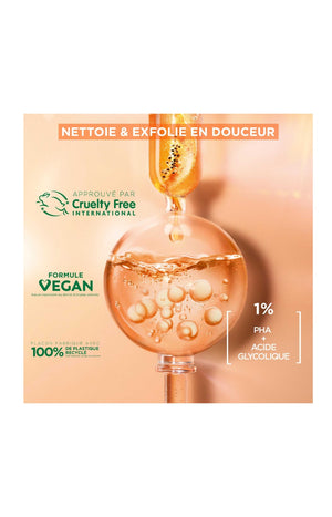 Eau micellaire exfoliante - SkinActive - Vitamine C & acide glycolique - Visage