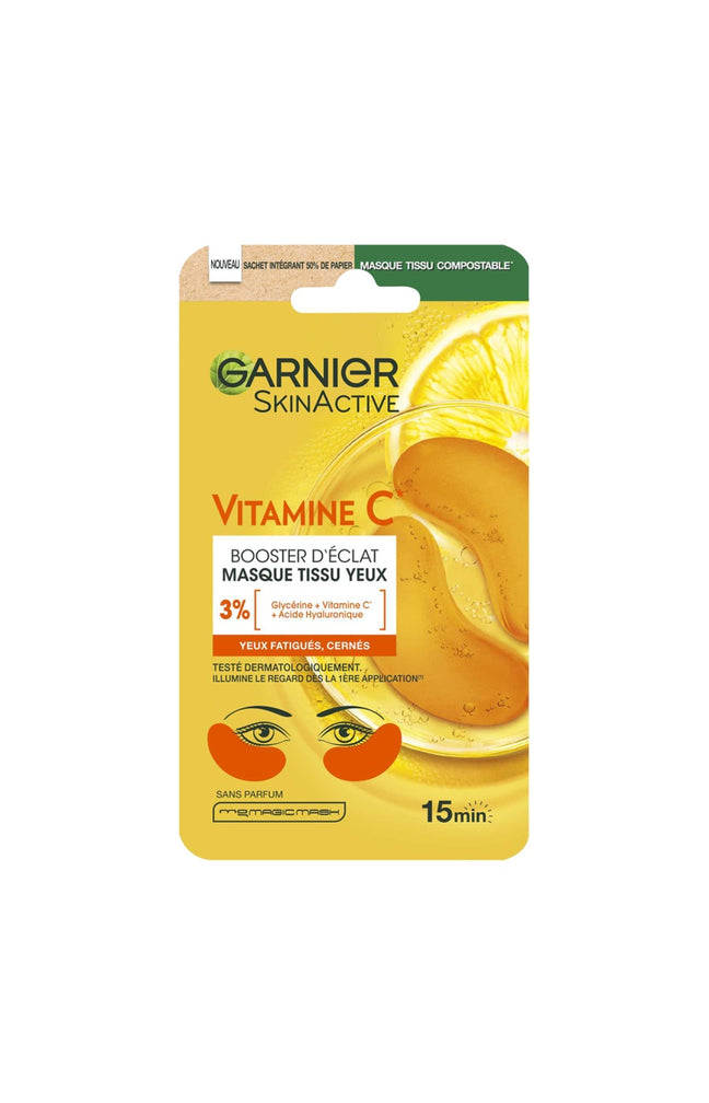 Masque en tissu - SkinActive - Vitamine C - Yeux - 1 paire