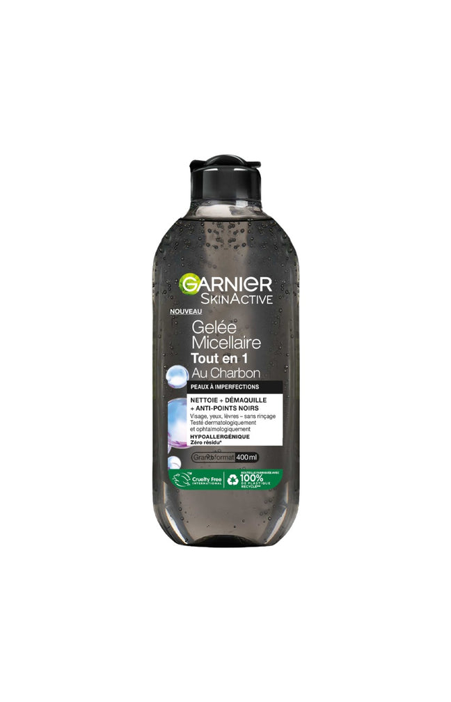 Gelée micellaire - SkinACtive Charbon - Peaux à imperfections