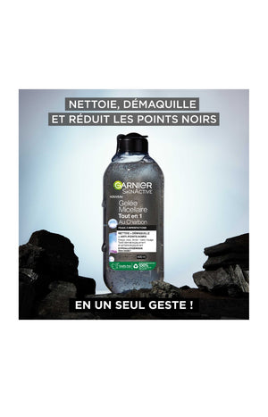Gelée micellaire - SkinACtive Charbon - Peaux à imperfections