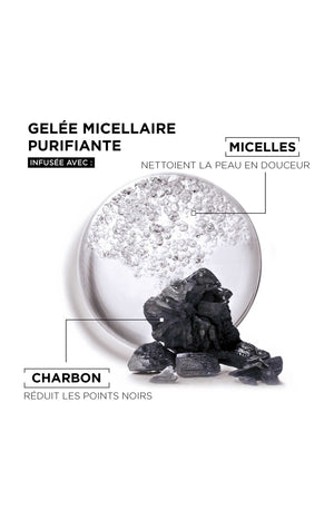Gelée micellaire - SkinACtive Charbon - Peaux à imperfections