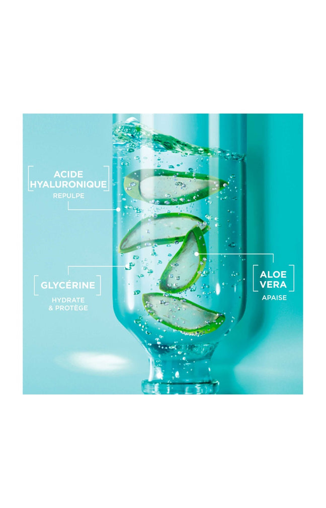 Gel nettoyant apaisant - Acide hyaluronique & aloe vera - Peaux normales à sèches