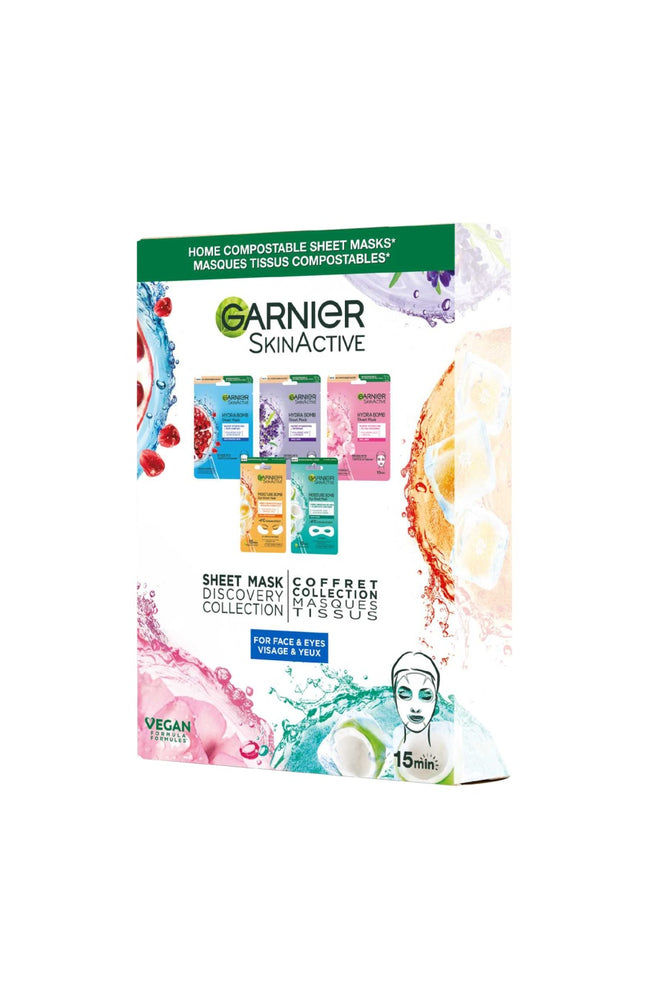Coffret masques en tissu - Visage & yeux - 5 unités