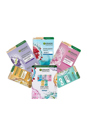 Coffret masques en tissu - Visage & yeux - 5 unités