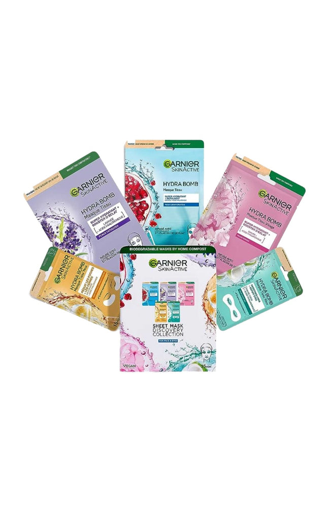 Coffret masques en tissu - Visage & yeux - 5 unités