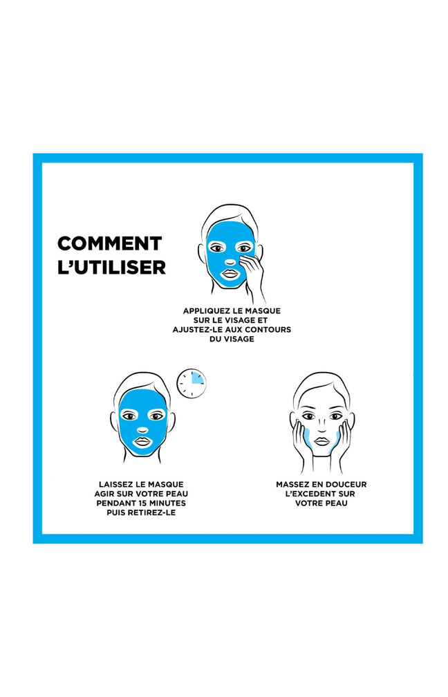 Coffret masques en tissu - Visage & yeux - 5 unités