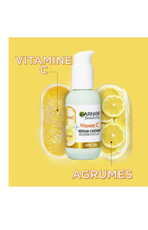 Sérum crème SPF 25 - Vitamine C - Peaux ternes